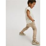 Pantaloni de trening cu efect prespalat - bej