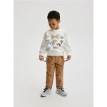 PANTALONI chino CU BRETELE - brun-auriu