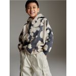 Hanorac cu motiv tie-dye - gri-inchis