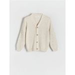 Cardigan melanj - crem