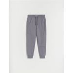 Pantaloni jogger de trening, din jerseu - gri-inchis