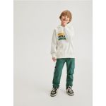 Pantaloni jogger - albastru-verzui