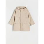 Geaca oversize cu gluga - bej