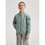 Geaca bomber oversized - albastru-verzui