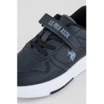 Pantofi sport de piele ecologica cu velcro