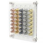 Suport magnetic pentru 35 capsule cafea, Quasar & Co, compatibil Nesspresso, acril, 30 x 35 cm, incolor