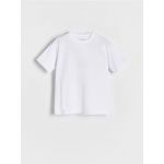 Tricou oversized din bumbac - alb