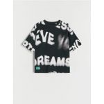 T-shirt oversize - negru