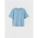 Tricou oversized din bumbac - albastru
