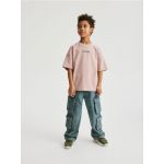 T-shirt oversize - roz-pudra