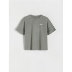 T-shirt cu imprimeu - verde-prafuit