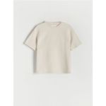 Tricou din material structurat - nude