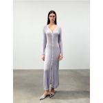 Rochie cu nasturi - roz-pastel