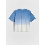 Tricou oversized din bumbac - bleumarin