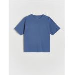Tricou oversized din bumbac - bleumarin