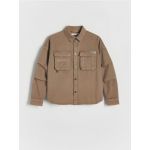 Camasa oversize cu buzunare - bej