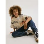 Tricou oversized Among Us - nude