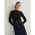 Bluza cu guler Perkins - negru