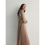 Rochie maxi cu model - bej