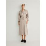 Rochie-camasa midi - nude