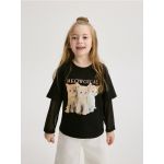 Tricou cu imprimeu - negru