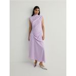 Rochie maxi cu detalii petrecute - lavand
