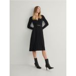 Rochie midi plisata - negru