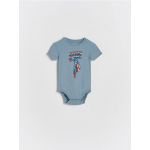 Body din bumbac Captain America - albastru