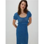 Rochie din jerseu - albastru