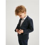 Blazer elegant cu buzunare - bleumarin