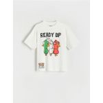 Tricou oversized Goose Goose Duck - crem