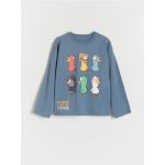 Tricou cu maneca lunga Goose Goose Duck - albastru