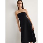 Rochie din jerseu cu adaos de viscoza - negru