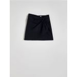 Fusta mini cu fronseuri decorative - negru
