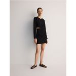 Rochie mini cu decupaj decorativ - negru