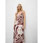 Rochie maxi cu continut ridicat de viscoza - multicolor