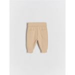Pantaloni din jerseu, cu buzunare - bej