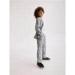 Pantaloni slim eleganti - Albastru metalizat