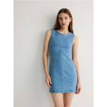 Rochie mini din denim - albastru