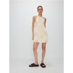 Rochie cu broderie englezeasca - nude