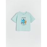 Tricou cu imprimeu - turcoaz-deschis