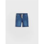 Pantaloni scurti jogger, din denim - albastru