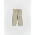 Pantaloni chino din jerseu - verde-oliv deschis
