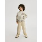 Pantaloni de trening cu cusaturi decorative - nude