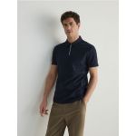 Tricou polo regular - bleumarin