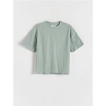 T-shirt cu aplicatii - verde-pal