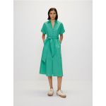 Rochie-camasa midi - verde