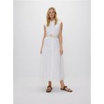 Rochie cu curea cu lant - alb