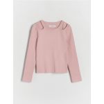 Tricou cu decupaje - roz