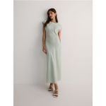 Rochie cu continut ridicat de viscoza - verde-pal